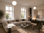 KI Bild Inneneingerichtet - Moderne Wohnung in exclusiver Villa in bester Lage